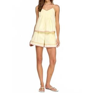 NEW STRUT & BOLT sleeveless top in butter/tangerine